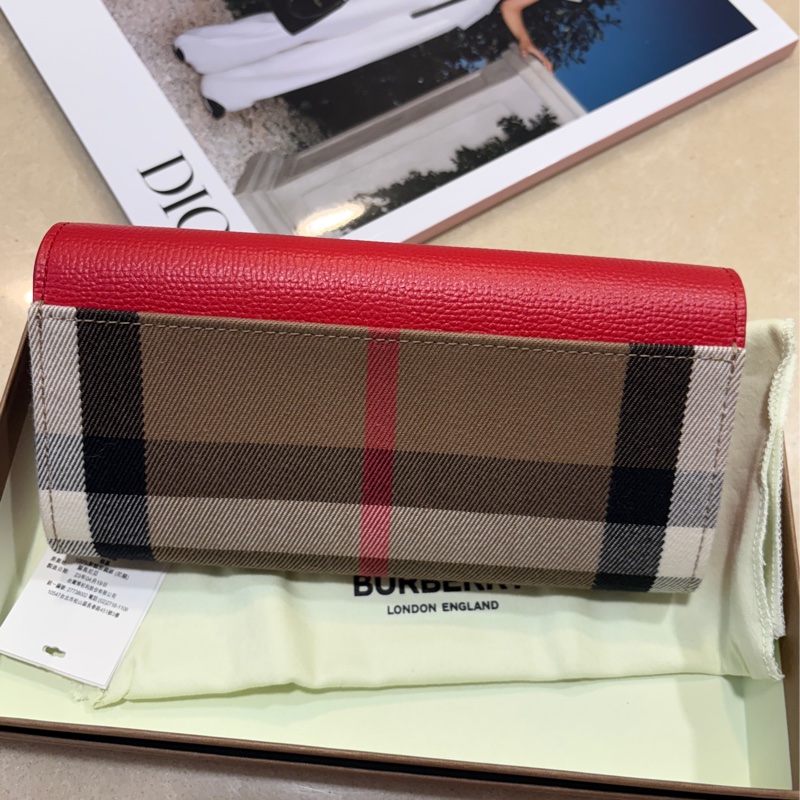 BURBERRY 長夾 全新全配 19.5*10.5 經典格子-2
