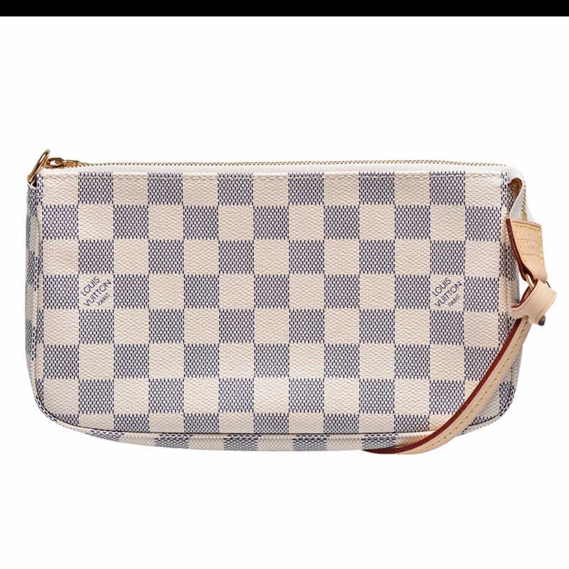 全新 LV Louis Vuitton路易威登 白棋盤格 大麻將包-2