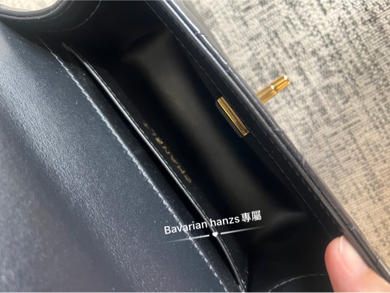 Chanel 黑金牛雙金球-29