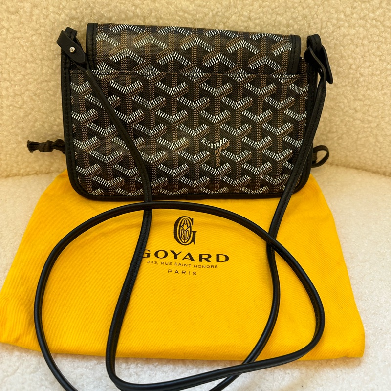 Goyard/戈雅 信封包 鐳射款 黑色經典格紋-1