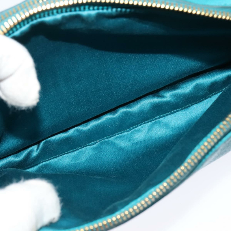 【日本直送】Miu Miu 肩背包 皮革 綠松石色 金色 正品 sw1090-20