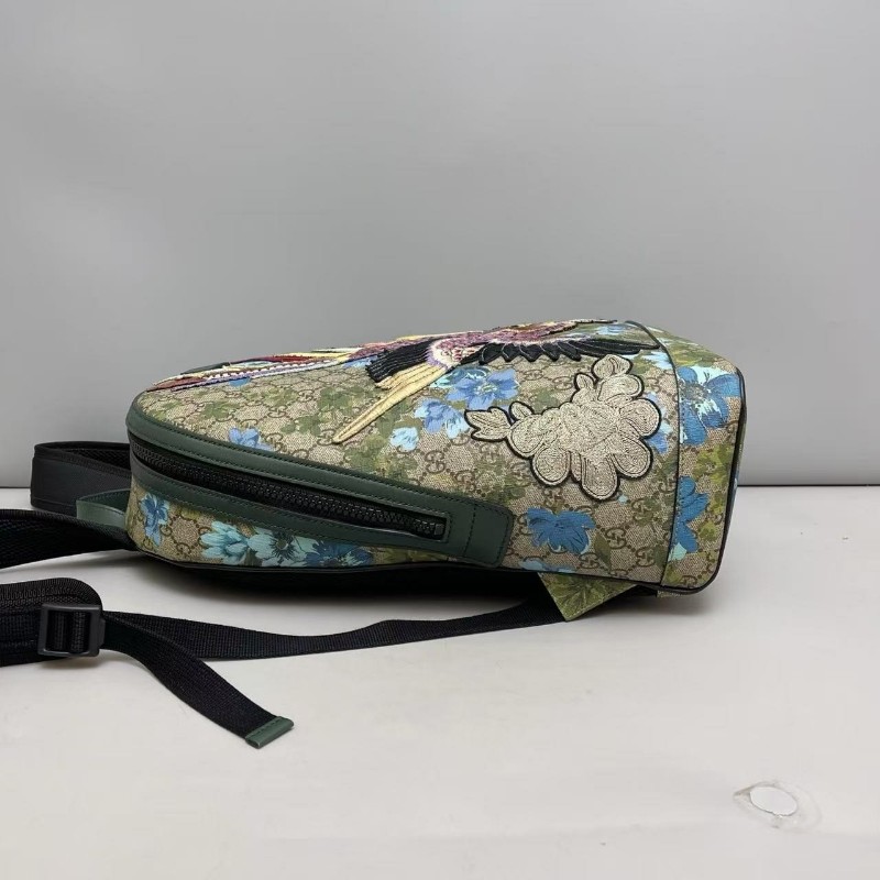 Gucci古馳 老花限量刺繡雙肩包 後背包-3