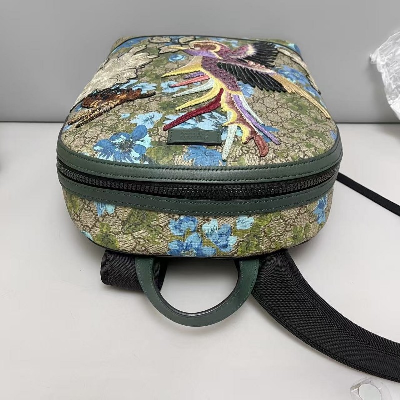 Gucci古馳 老花限量刺繡雙肩包 後背包-7