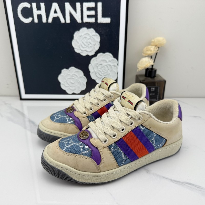 Gucci古馳 紫尾髒髒鞋 34.5碼 下地個位數-0