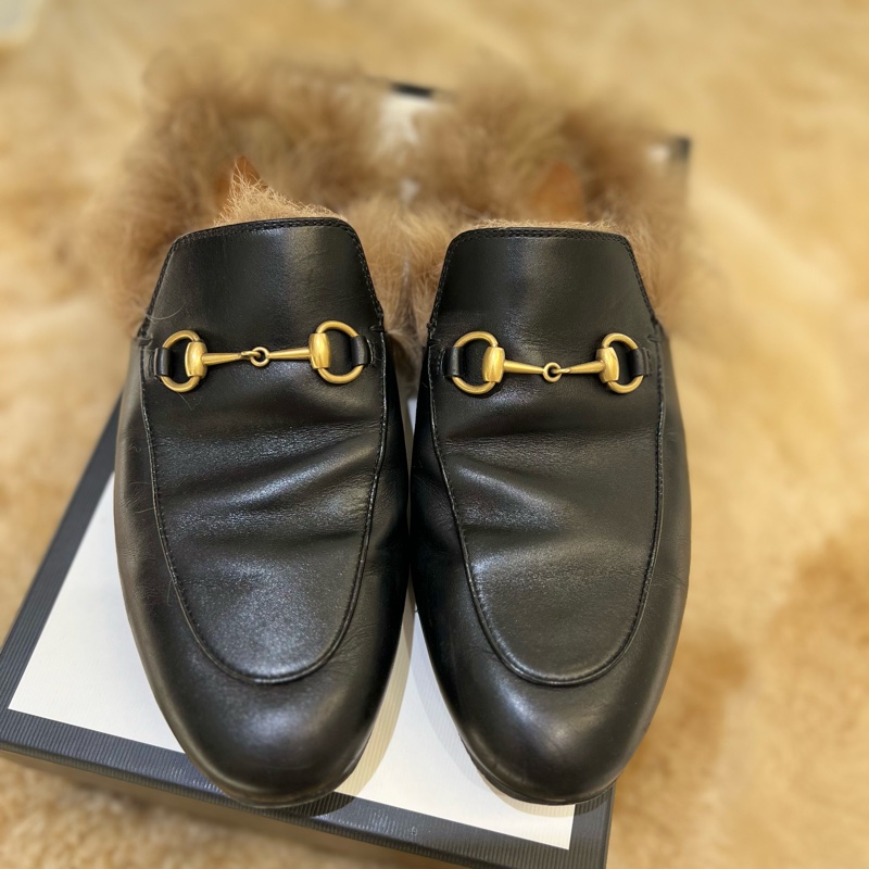 Gucci毛毛穆勒鞋-3