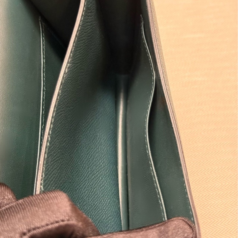 全新閑置品 HERMES 康康mini 19 松柏綠 D刻-5