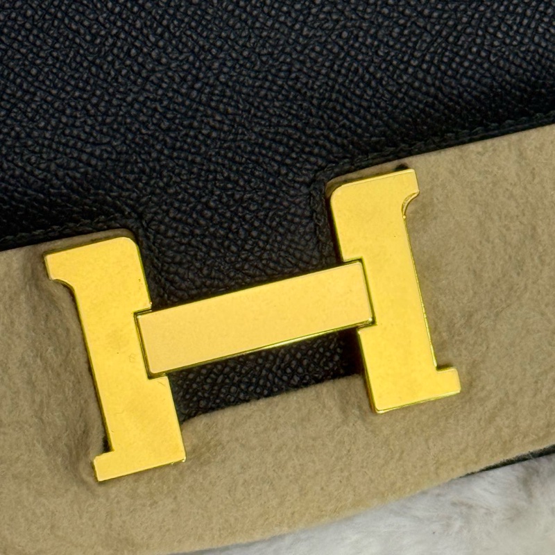 全新閑置品  HERMES 康康mini 19 松柏綠 D刻-11