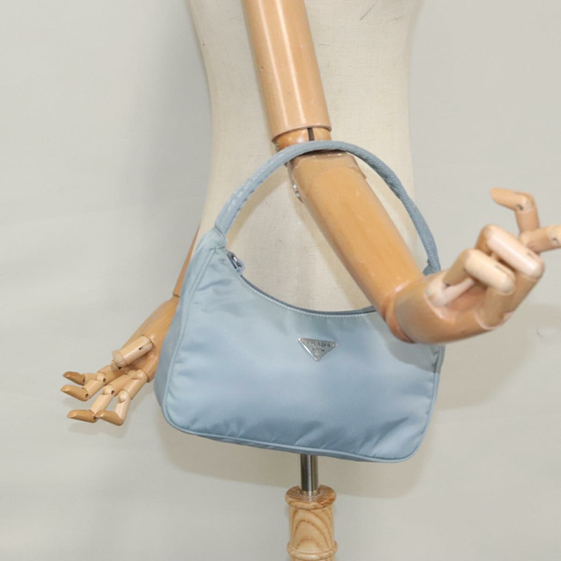 【日本直送】PRADA 尼龍配件包 淺藍色 正品 107212-20