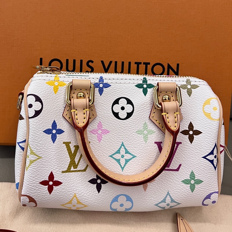 Lv speedy nano 村上隆聯名 白三彩2025復刻版✨-0