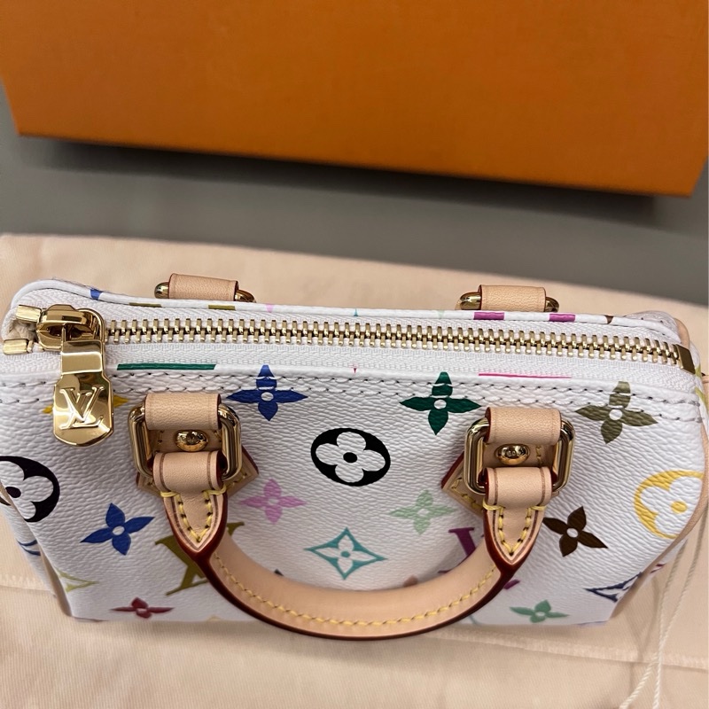 Lv speedy nano 村上隆聯名 白三彩2025復刻版✨-2