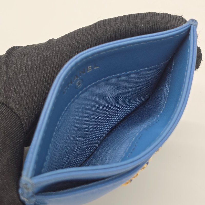 CHAENL 香奈兒 19 系列 天藍色 卡包 卡夾-5