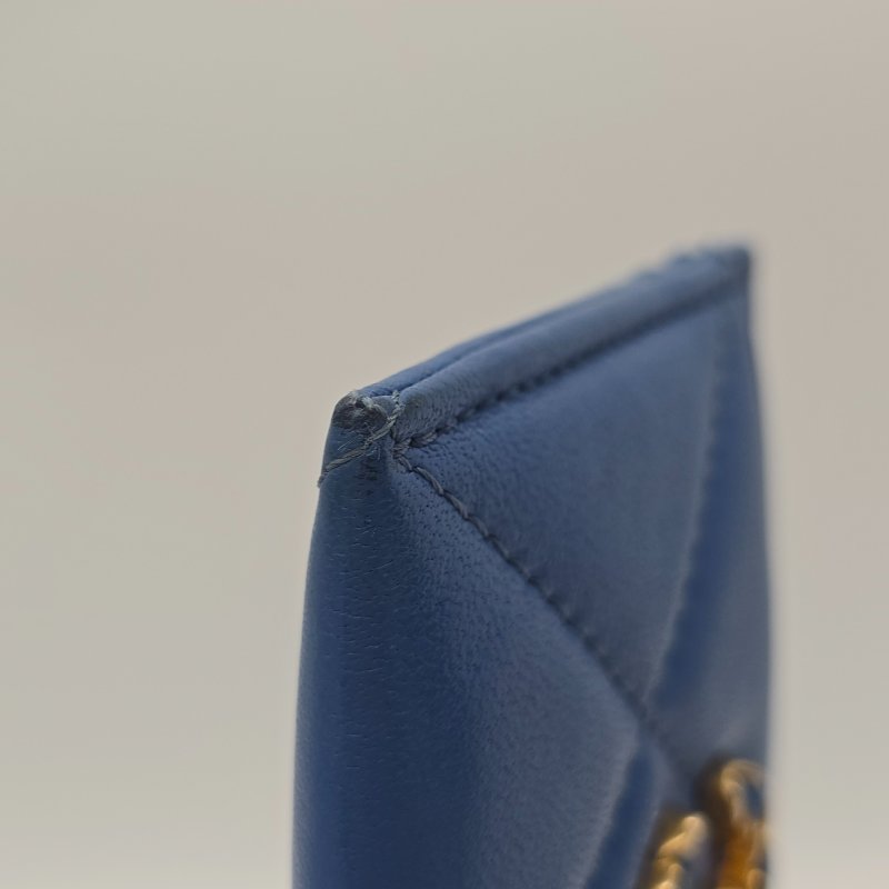 CHAENL 香奈兒 19 系列 天藍色 卡包 卡夾-8