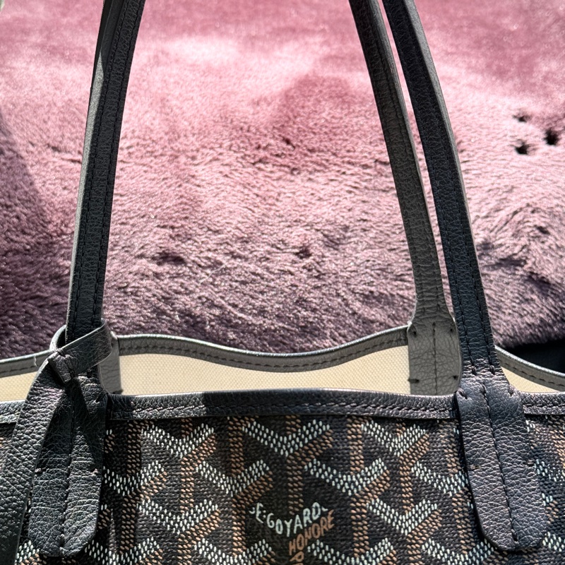 8新✨便宜售Goyard 🖤neverfull黑色托特包 最熱門尺寸pm 肩背包 手提包 購物包 超輕 媽媽包 上班通勤 超級輕 超好裝-6