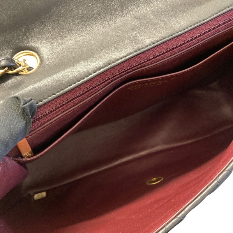 CHANEL 香奈兒 Chanel COCO Rain 30 機場包 羊皮 肩背包 黑色-6