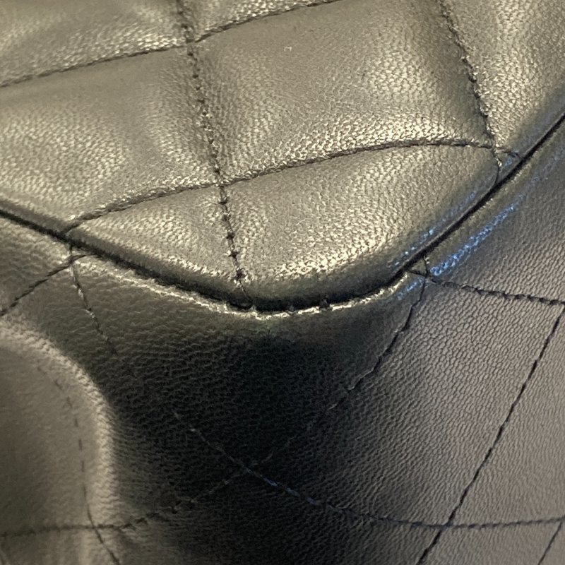 CHANEL 香奈兒 Chanel COCO Rain 30 機場包 羊皮 肩背包 黑色-12