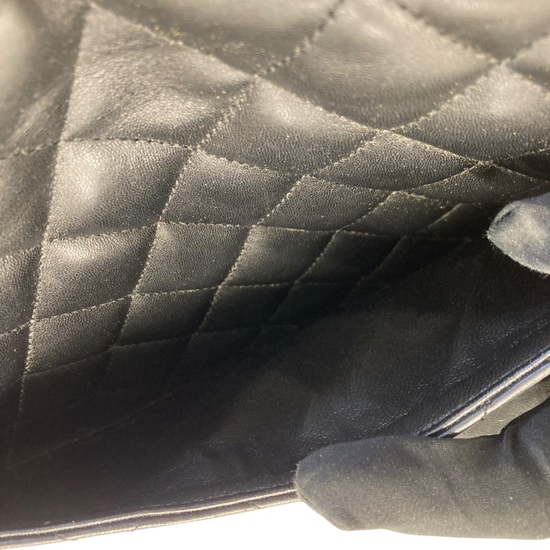 CHANEL 香奈兒 Chanel COCO Rain 30 機場包 羊皮 肩背包 黑色-15