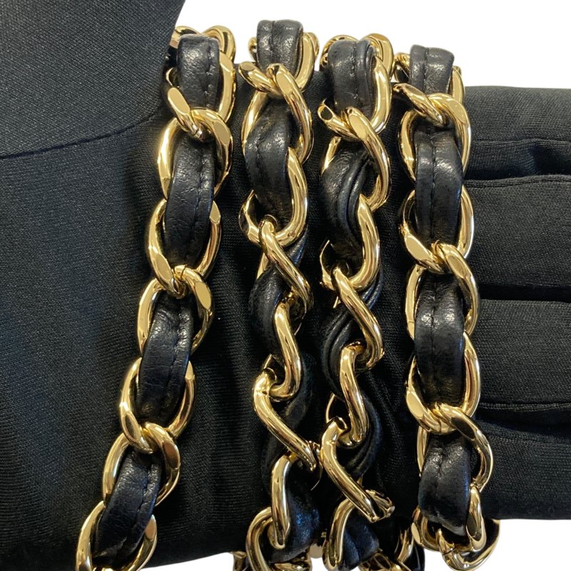 CHANEL 香奈兒 Chanel COCO Rain 30 機場包 羊皮 肩背包 黑色-16