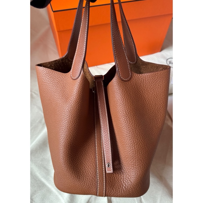 愛馬仕Hermes Picotin 22 金棕銀扣 Y刻-1