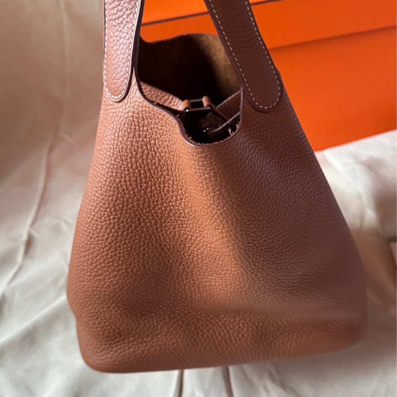 愛馬仕Hermes Picotin 22 金棕銀扣 Y刻-4