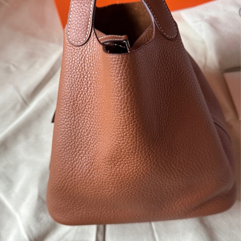 愛馬仕Hermes Picotin 22 金棕銀扣 Y刻-5