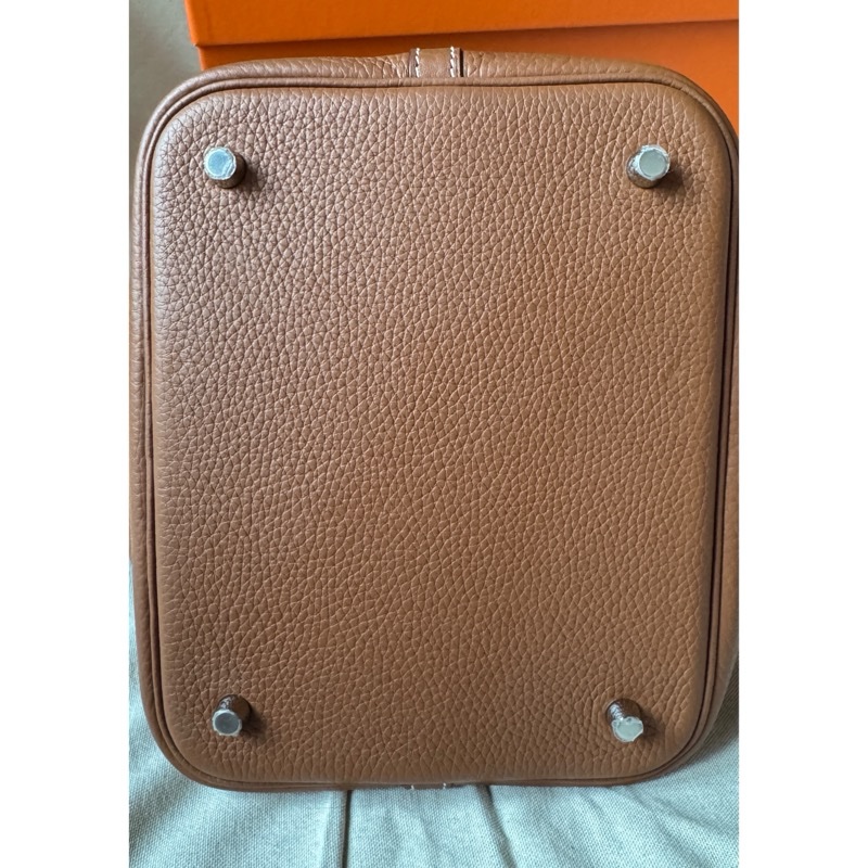 愛馬仕Hermes Picotin 22 金棕銀扣 Y刻-8