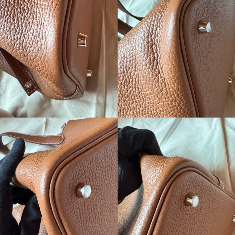 愛馬仕Hermes Picotin 22 金棕銀扣 Y刻-10