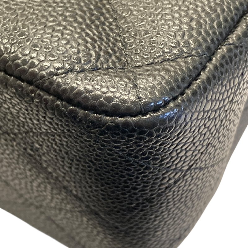 CHANEL 香奈兒 CHANEL CF30 Jumbo 雙翻蓋 荔枝牛皮 肩背包 黑色 銀釦-14