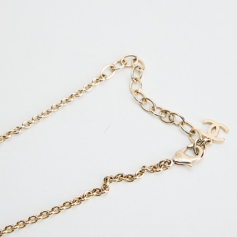 Chanel 25P蝴蝶結珍珠項鍊-4