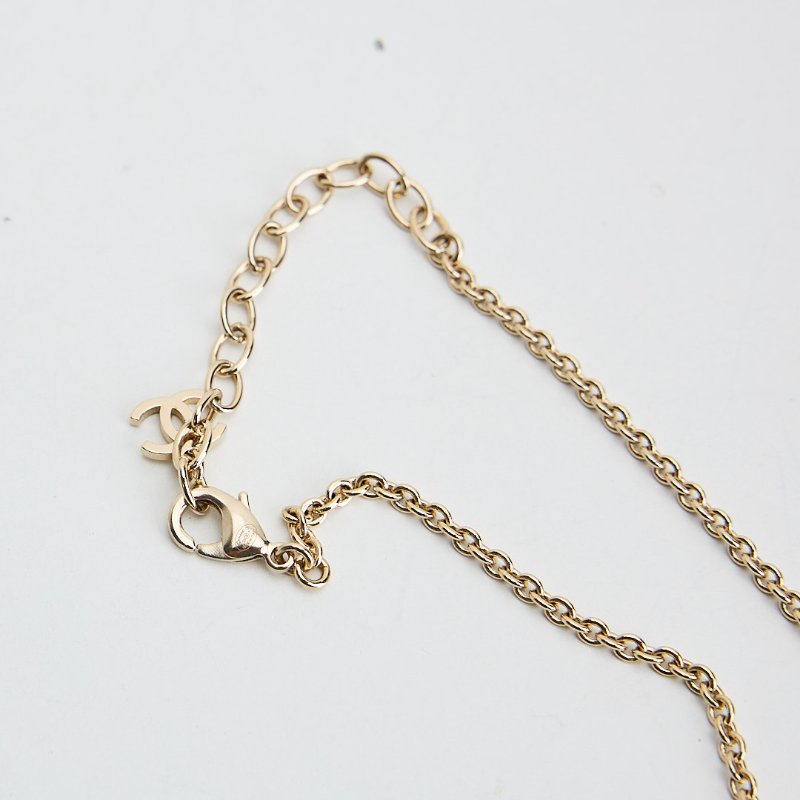 Chanel 25P蝴蝶結珍珠項鍊-6