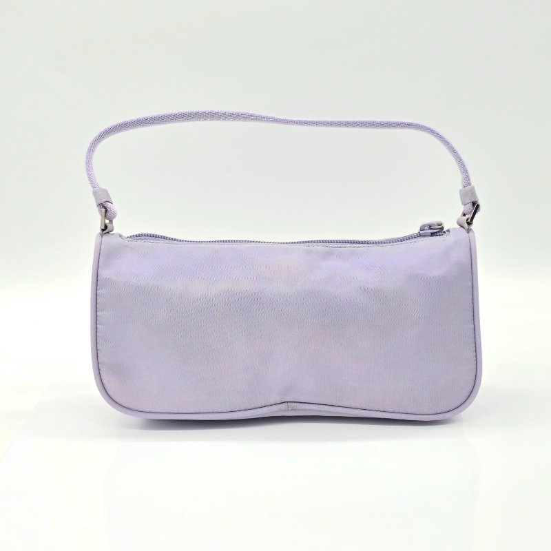 PRADA 普拉達 薰衣草紫 尼龍包 腋下包 單肩包-2