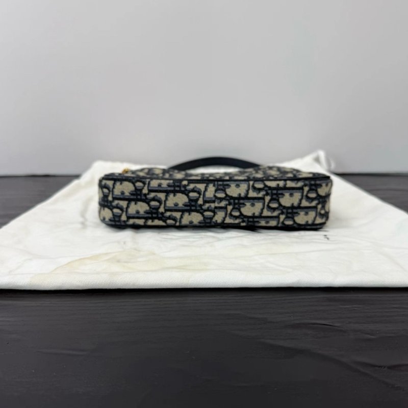 DIOR 老花琺瑯CD字母三合一腋下肩背斜背包 21*13*5 99新配件塵袋-3
