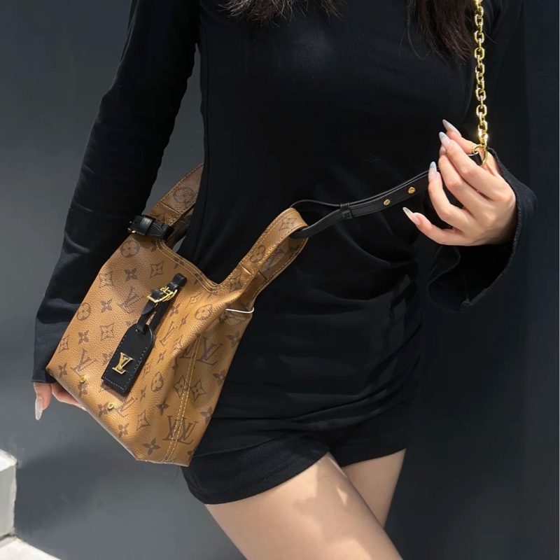 全新LV老花Atlantis BB菜籃子M46816-16