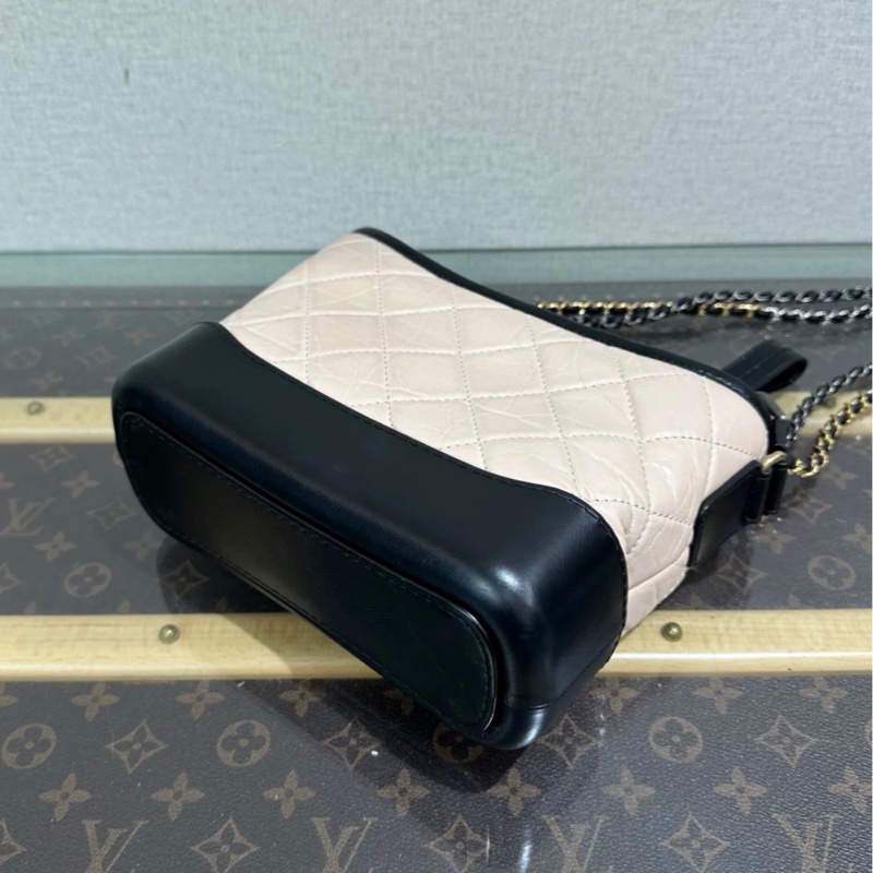 Chanel/香奈兒 奶茶拼黑流浪 小號 15*20*8-5