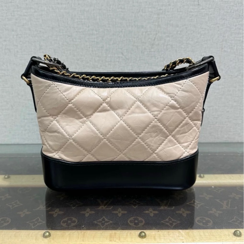 Chanel/香奈兒 奶茶拼黑流浪 小號 15*20*8-7