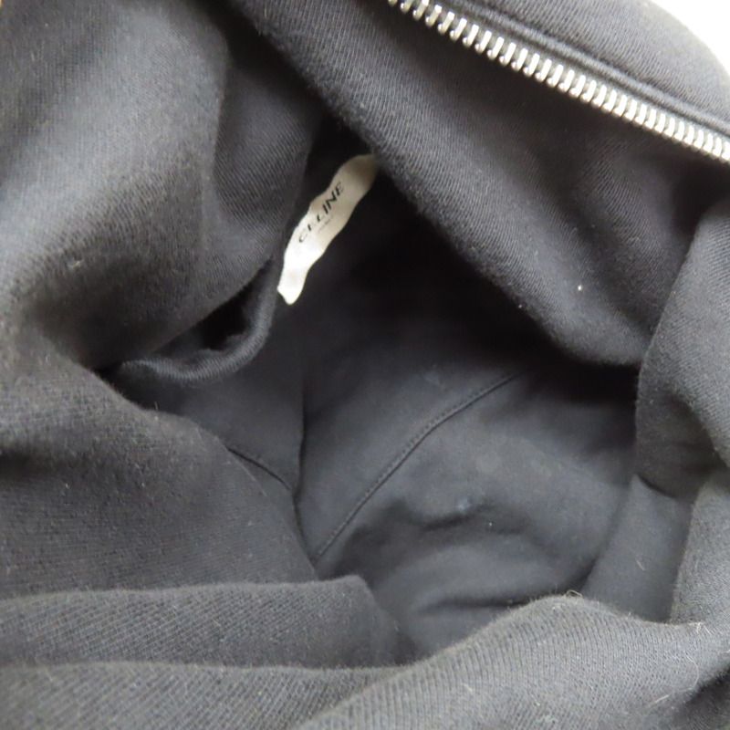 黑色 棉T材質 Sweat 肩背包【CELINE 賽琳】-4