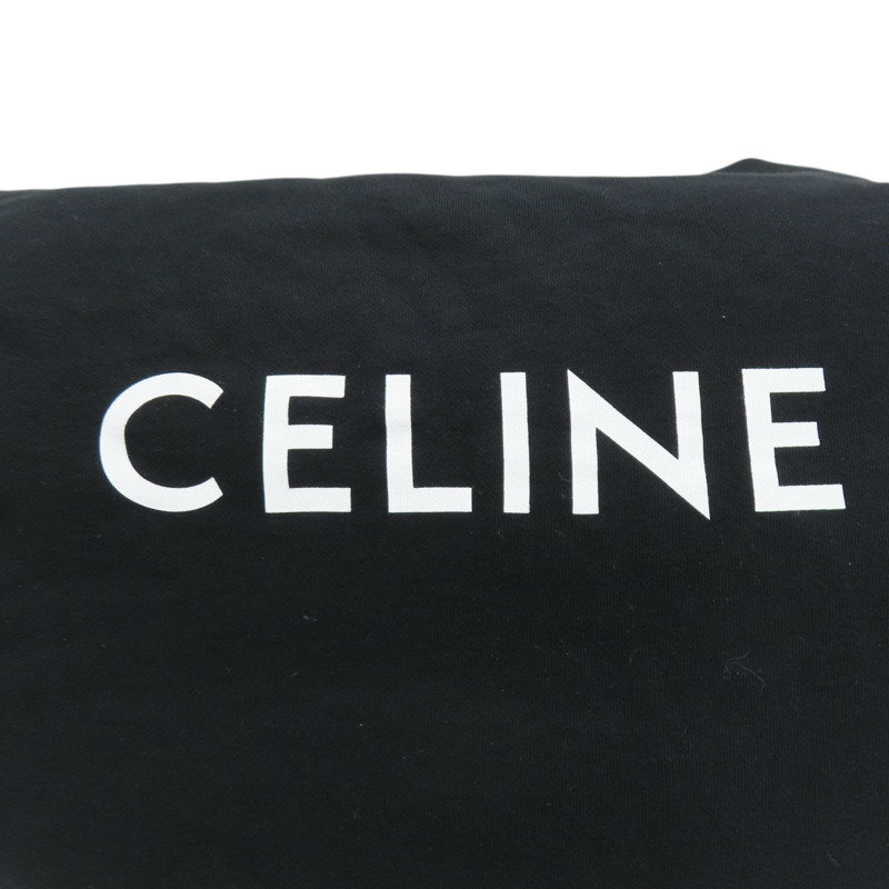 黑色 棉T材質 Sweat 肩背包【CELINE 賽琳】-6