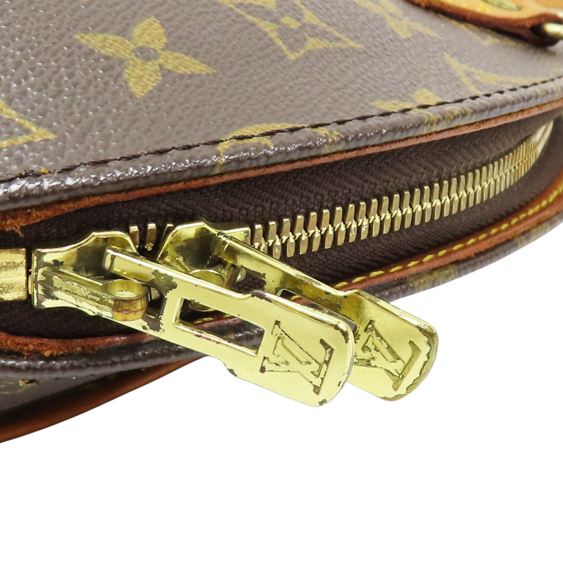 棕色 原花 PVC塗層帆布 Ellipse PM 貝殼包 手提包 M51127-12