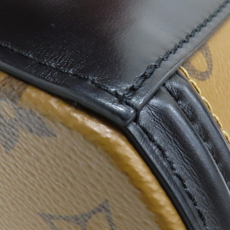 棕色 原花帆布 Cannes 圓筒包 兩用包 M43986-13