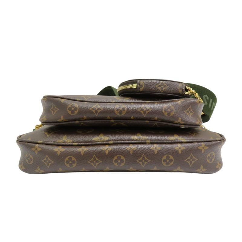 棕色 原花帆布 Multi Pochette Accessoires 肩背包【LOUIS VUITTON LV 路易威登】 M44813-3