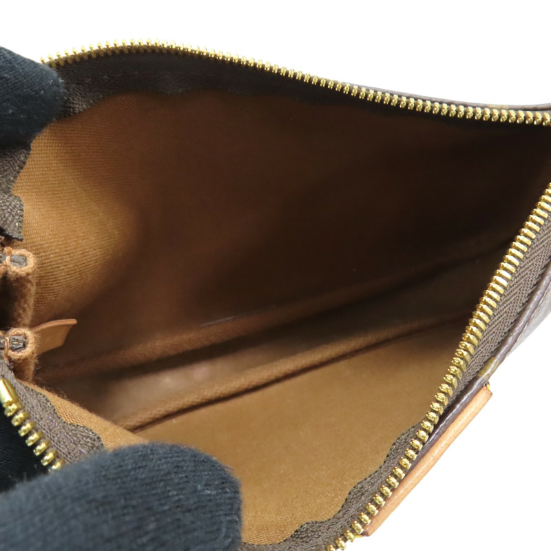 棕色 原花帆布 Multi Pochette Accessoires 肩背包【LOUIS VUITTON LV 路易威登】 M44813-5