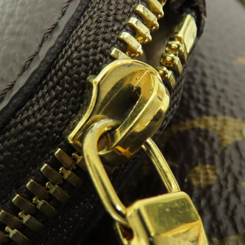 棕色 原花帆布 Multi Pochette Accessoires 肩背包【LOUIS VUITTON LV 路易威登】 M44813-17