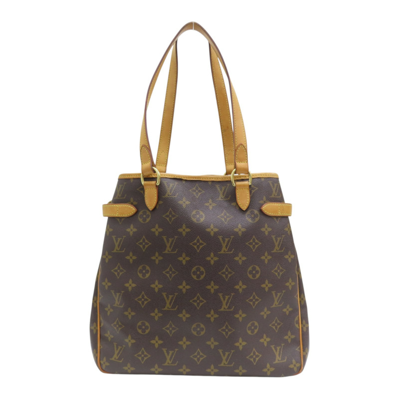 棕色 原花帆布 Batignolles Vertical 肩背包 M51153-0