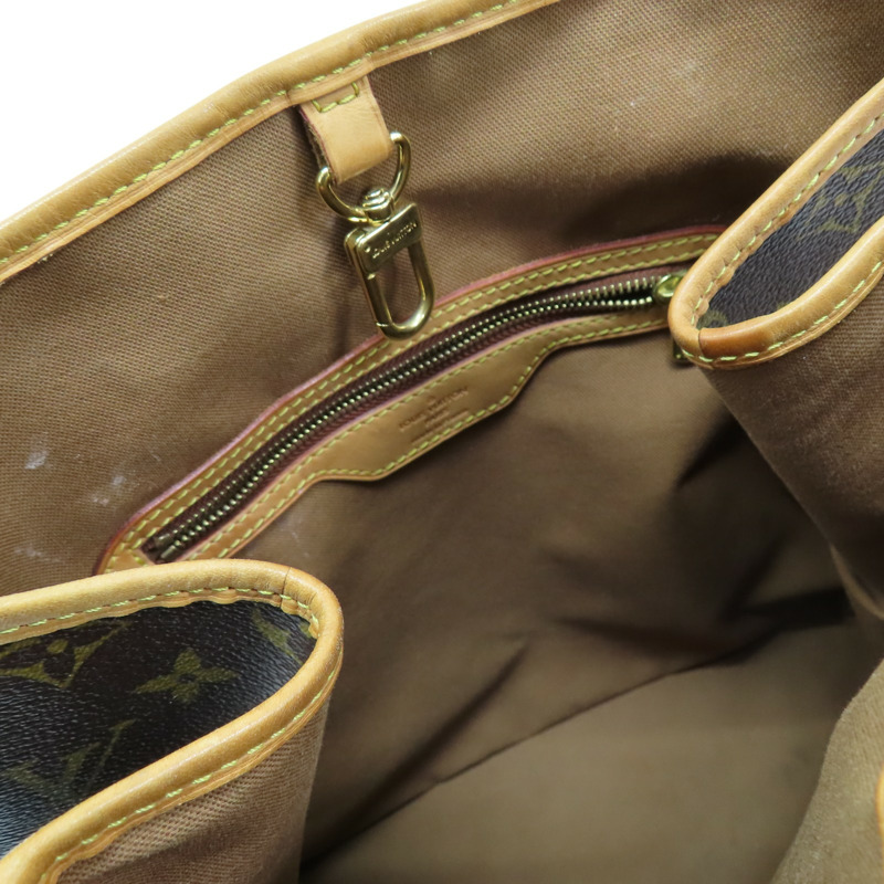 棕色 原花帆布 Batignolles Vertical 肩背包 M51153-4