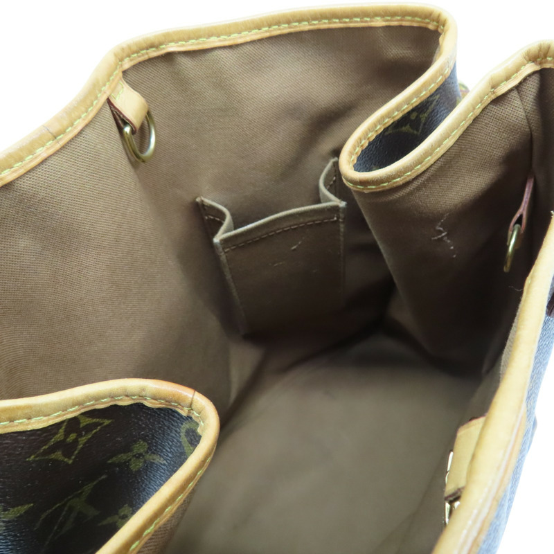 棕色 原花帆布 Batignolles Vertical 肩背包 M51153-5