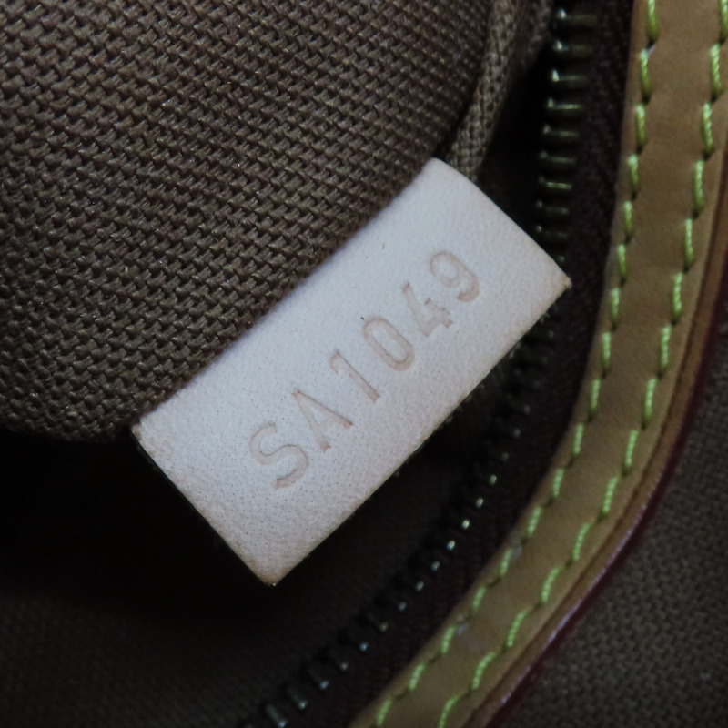 棕色 原花帆布 Batignolles Vertical 肩背包 M51153-7