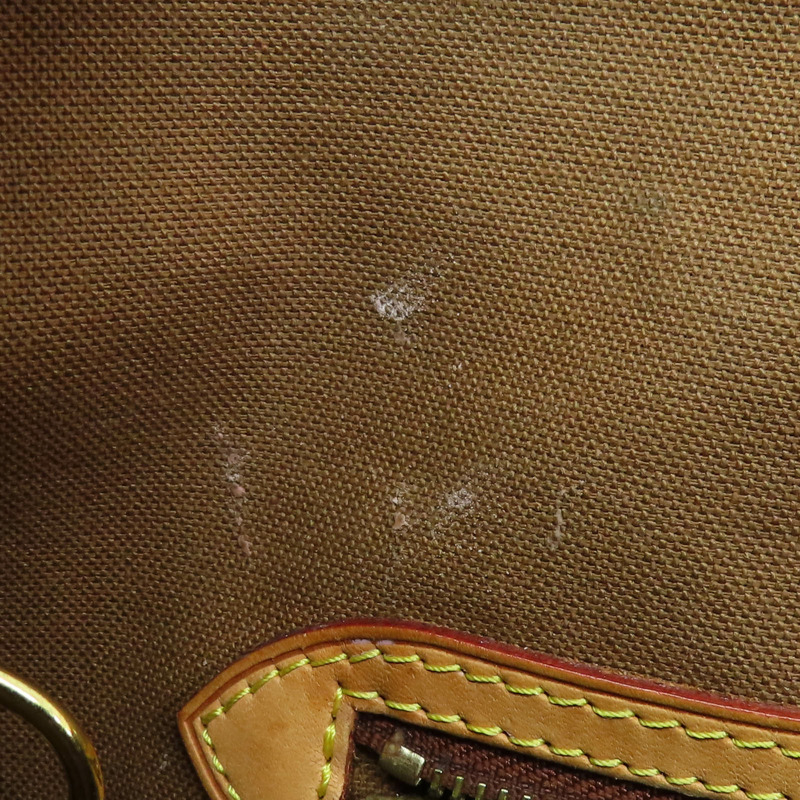 棕色 原花帆布 Batignolles Vertical 肩背包 M51153-16