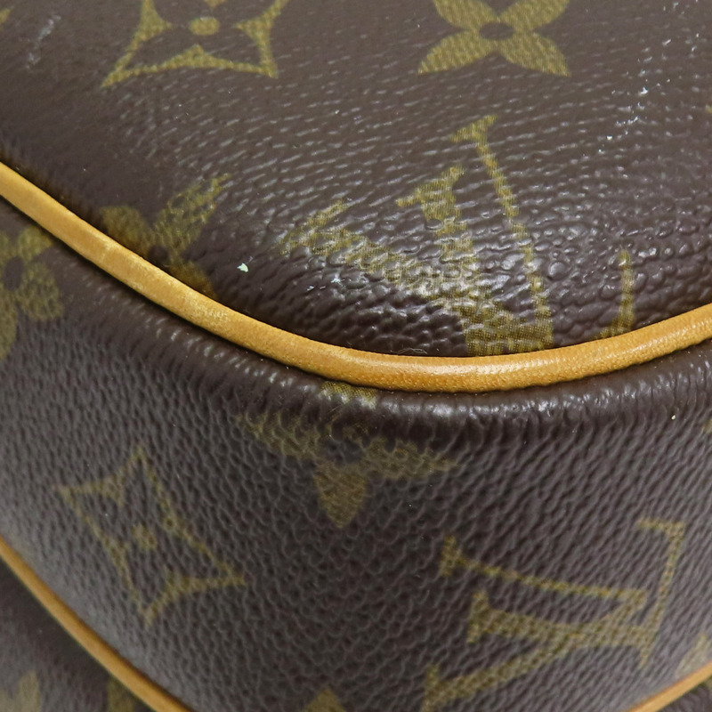 棕色 原花帆布 Reporter PM 肩背包 M45254-10