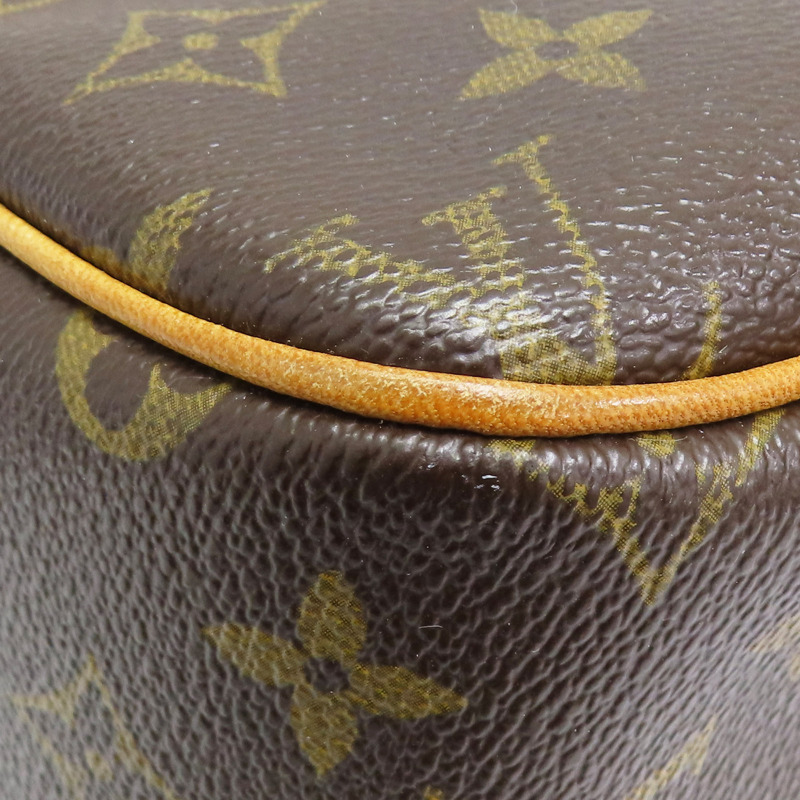 棕色 原花帆布 Reporter PM 肩背包 M45254-12