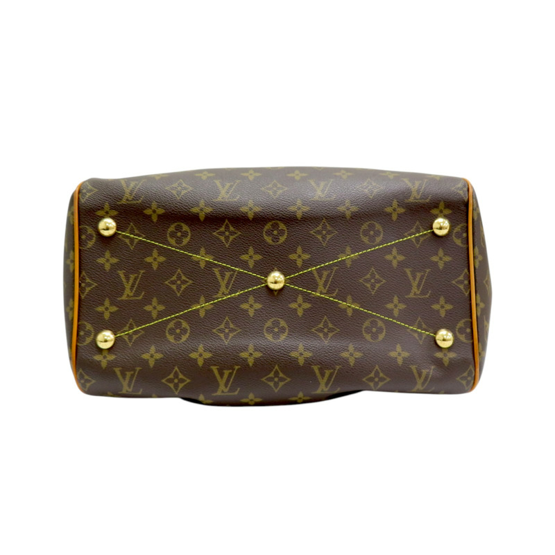 棕色 原花帆布 Tivoli GM 肩背包 M40144-3