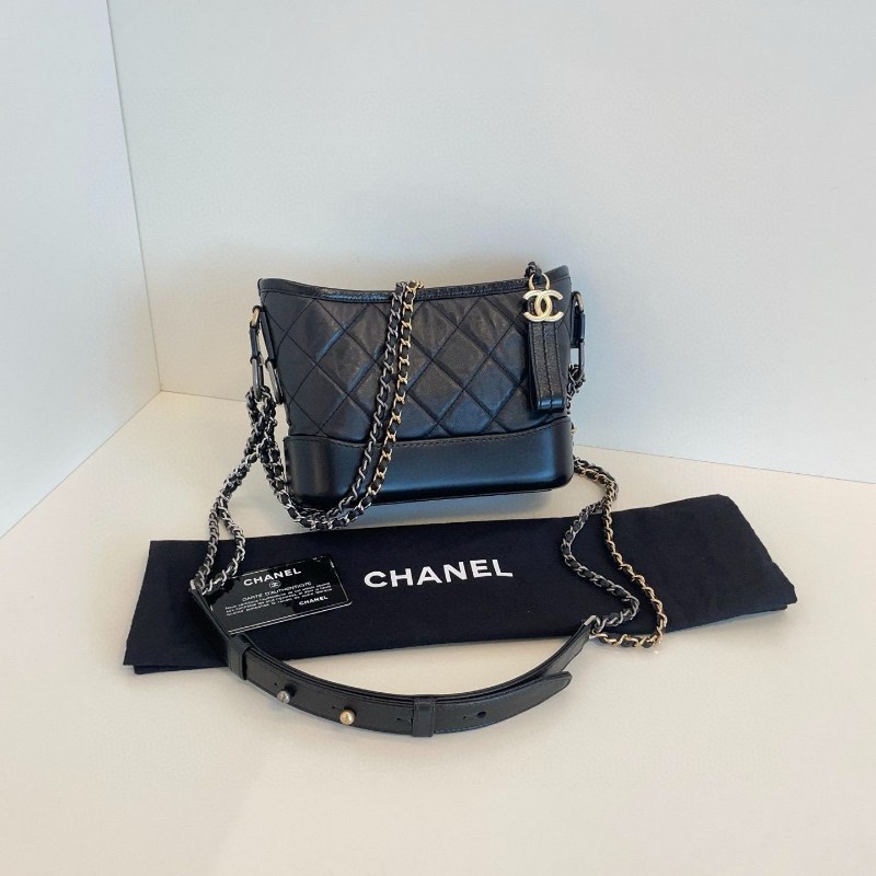 Chanel 黑金流浪包 小號-2